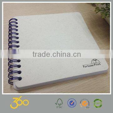 High quality diy cover spiral notebook wholesale, custom printed spiral notebook