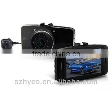 Best Quality 2 Camera Car DVR with front camera 1080P and rear camera 720P