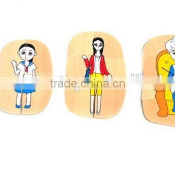 New Style Grandma & Grandpa 5 Layer Puzzle OEM Educational Wooden Kids Toys Puzzles MDD-1102 photo-5