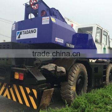 used good condition terrain crane TADANO TR250 in cheap price for sale