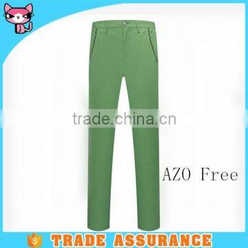 2015 New version green men cotton trousers