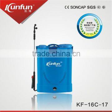 kaifeng 16L battery operated backpack sprayer