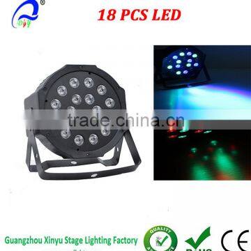 RGB PAR Light 18 LEDs DMX512 Color Mixing Wash Can Stage Light Disco DJ Wedding Party Show Live Concert Lighting