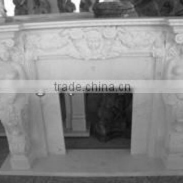 Hot selling luxurious imitation stone fireplace