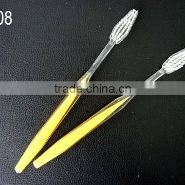 double color yellow toothbrush/low cost/YS008