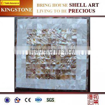 China manufacturer white round mother of pearl shell mosaic tiles (Direct Factory + Good Price )