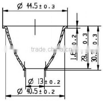 24 Degree 44.5mmX29.3mm Led Light High Power Optical Reflector