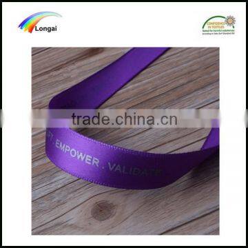 Top quality packaging custom printed polyester ribbon wholesale