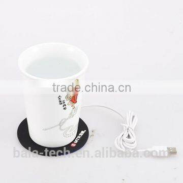 heated cup mats for coffee keep warm in the cold weather