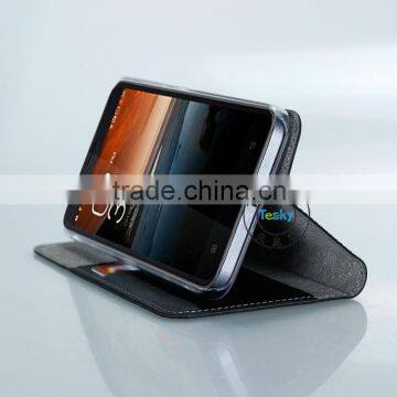 SIMPLE BUSINESS STYLE FLIP COVER FOR LENOVO A850+ CASE,PU LEATHER CASE FOR LENOVO A850+