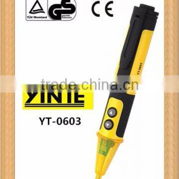 AC test metal detector pen with light and switch button