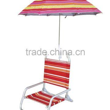 multi color polyester fabirc beach chair clip umbrella