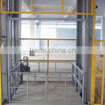 lead rail electrical freight elevator hydraulic vertical cargo platform lift