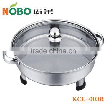 Round Stainless Steel Fixed Stand Buffet food stove/ serving stove