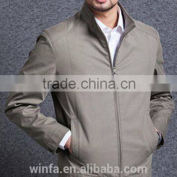 fashion polyester leisure thin long sleeve jacket for men