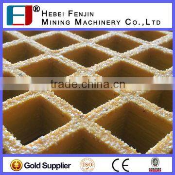 High Strength 38x38mm Mesh Light Weight Gritted Cover Fiberglass Grating For Footbridge photo-2