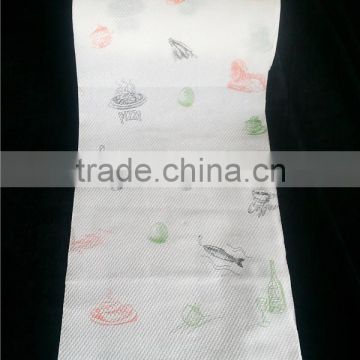 with 2 colors printing Virgin pulp kitchen paper towel roll