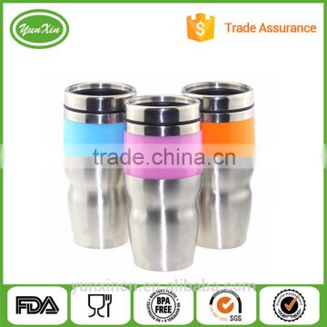 450ML Hot sale Double wall Inner Stainless steel auto travel mugs with lid