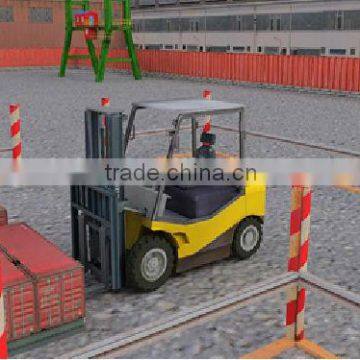 Virtual Simulation Operating Software, Forklift operator training evaluation system