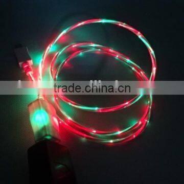 Factory Wholesale Charging and Data Dual Color Led Micro Cable photo-4