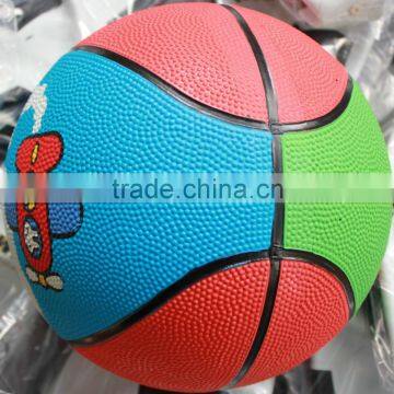 rubber colorful wholesale mini basketball for gifts toy