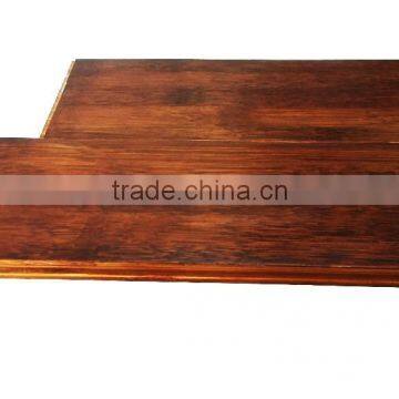 Bamboo horizontal flooring with dark carbonized color