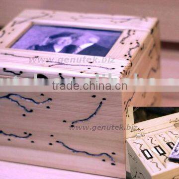 wooden photo box