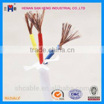 8awg flexible wire 3 cores flexible copper wire RVV electrical wires