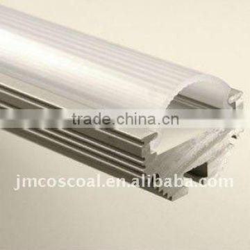 Industrial aluminium profile with silver anodizing