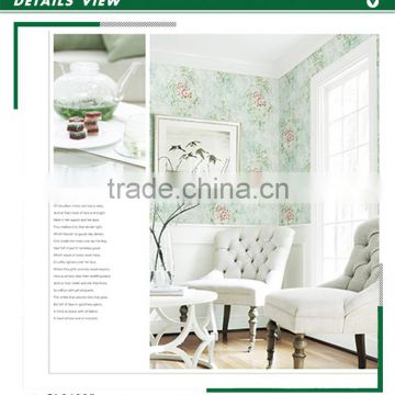 stockists printing non woven wallpaper, green royal damask wall mural for administration , fancy wall covering online