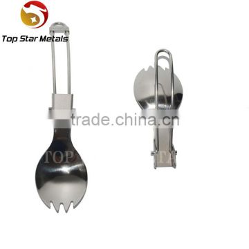 wholesale titanium with fork and spooned bottle opener