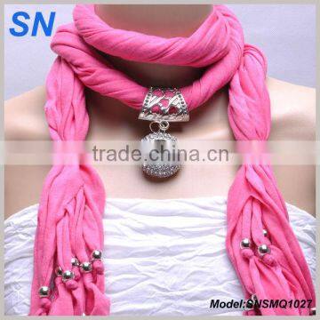 Cross Pendant Charm Jewelry Slide scarf