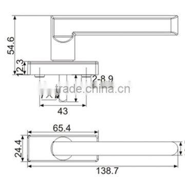 Casement Door Handle For PVC Profile,Door Hardware photo-2