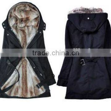 women's coat thicken fur winter warm coats overcoat women long jacket