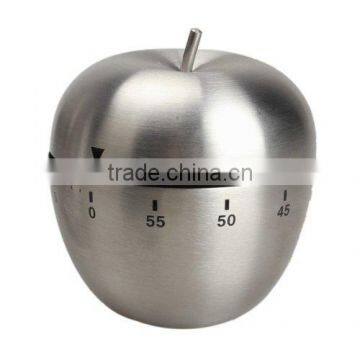 Stainless Steel Kitchen Cooking Apple Shape Timer Household Reminder Countdown 60 Minute Mechanical Alarm