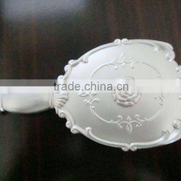 Traditional style plastic makeup/cosmetic handle mirror