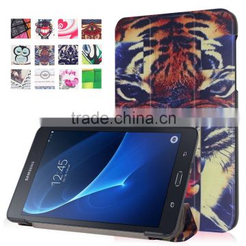 Colorful 3D painting folio leather flip cpver case for Galaxy Tab A 7.0 T280