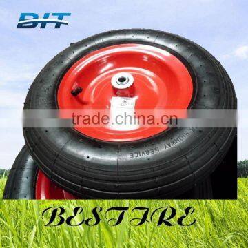 350-8 Line Rubber Wheel/wheel Barrow Wheel/ Hand Pallet Truck Wheel photo-4