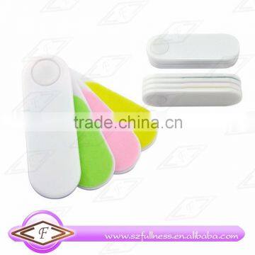 4-ways cute fan shape plastic mini nail file