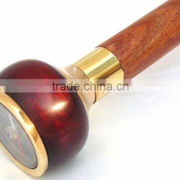 Stylish Wooden Walking Stick/Brown Color Compass Walking Canes/Antique Walking Stick Wk1107 photo-3