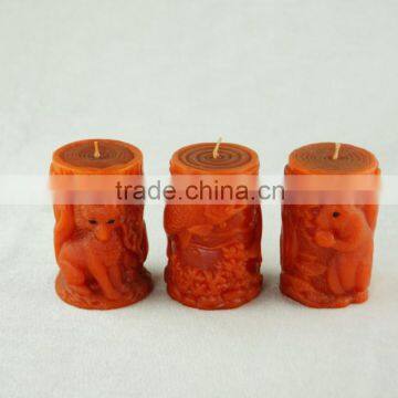 Hot Selling Manufacture Embossed Pillar Candle Gift Decoration photo-3