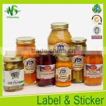 Sauce sticker paper label Wine label label company