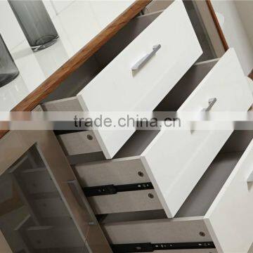 Modern Functional High Glossy White Wooden Dining Table in Dining Room Set Furniture / Dining Table/dining Chair photo-6