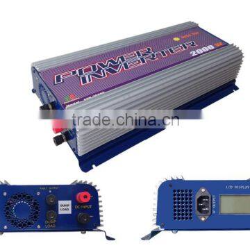 2000W Wind power grid tie inverter,on grid inverter,Model SUN-2000G-WDL-LCD