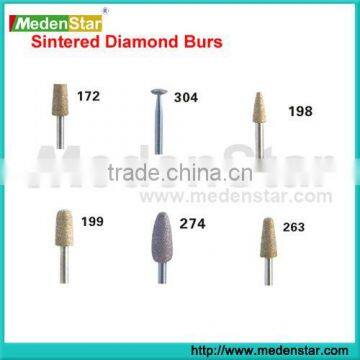 High quality dental Sintered Diamond Burs/dental burs many models