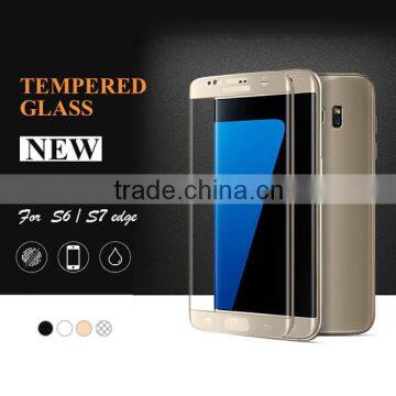 Hot for Samsung S7 Edge 3D curved tempered glass 0.3mm thickness 9H 2.5D full coverage for Galaxy S7 curved screen protector