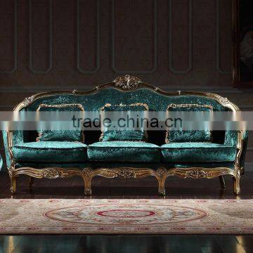 Luxurious Classic Furniture Sofa With Gold Leaf Gilding photo-4