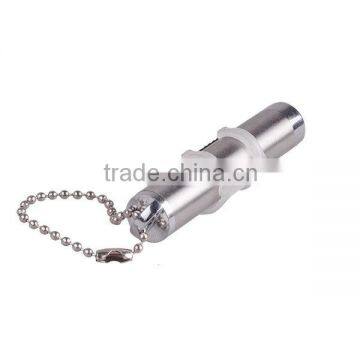 TP-302 White and Laser Light Aluminum LED Flashlight Keychain photo-2
