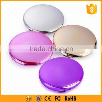 Beautiful cosmetic mirror power bank 7000mah for mobile phone