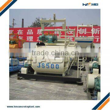 JS500 Twin-Shaft concrete mortar mixer Professional Suppliers